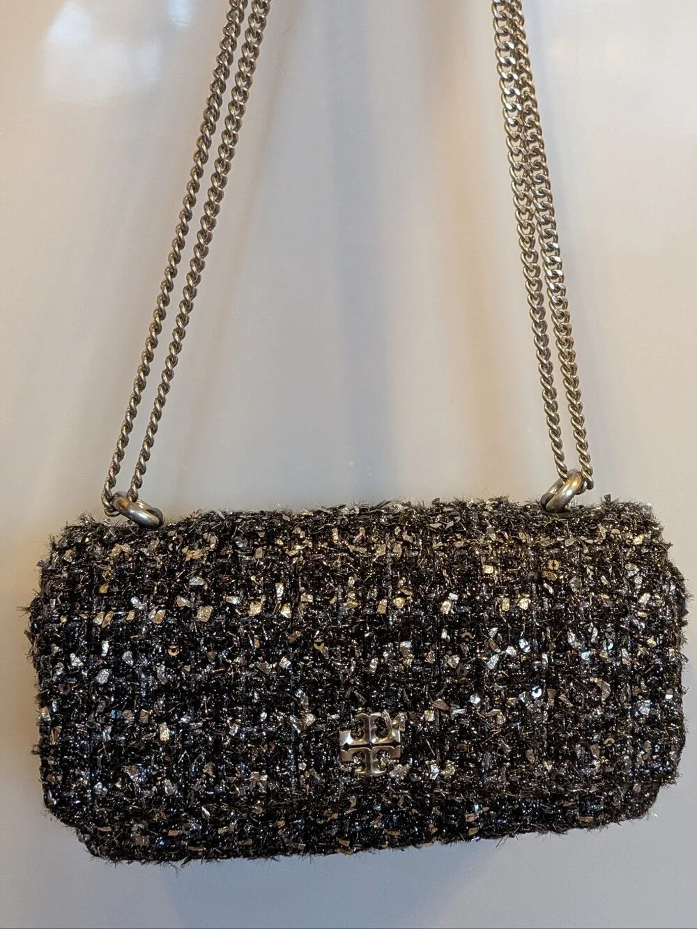 Tory Burch Kira Tweed Mini Flap Bag